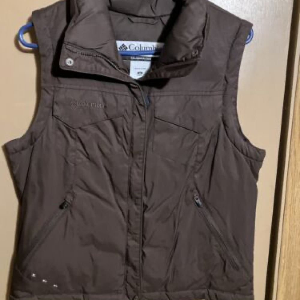 Columbia Sportswear Vest Mens M Tan Fleece Sleeveless